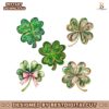 St Patrick's Day Glitter Shamrock Four Leaf Clover PNG Bundle