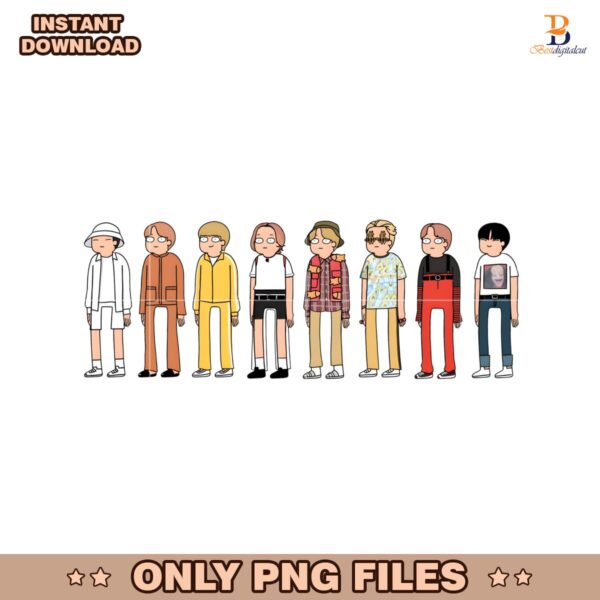 Stray Kids Member Cartoon Character Fan Art PNG
