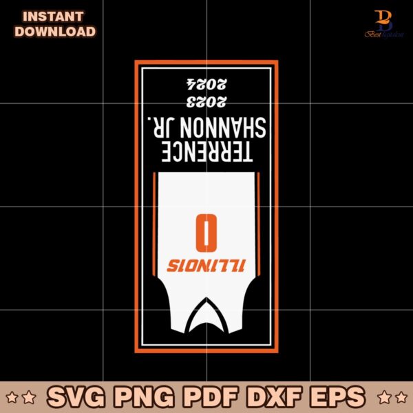 Terrence Shannon Jr Upside Down SVG