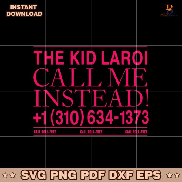 The Kid Laroi Call Me Instead SVG