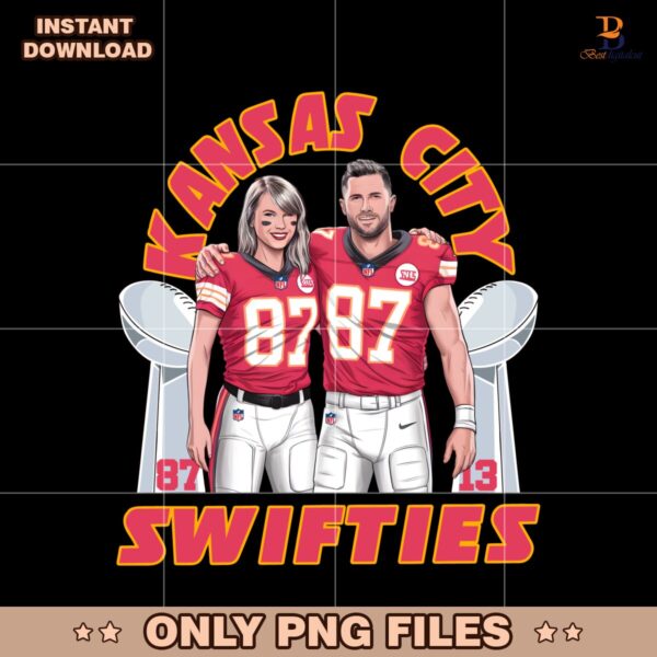Travis Kelce And Taylor Swift Kansas City Swifties Super Bowl PNG