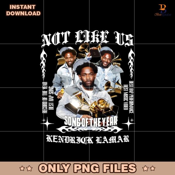 Vintage Song Of The Year Not Like Us Kendrick Lamar Png