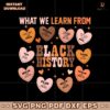 Vintage What We Learn From Black History Month Candy Hearts SVG