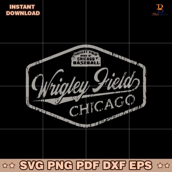 Vintage Wrigley Field 2025 Chicago Baseball SVG