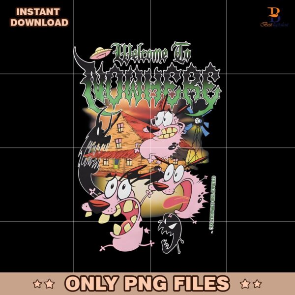 Welcome To Nowhere Courage The Cowardly Dog Cartoon  PNG