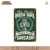 Yes Im An Irish Girl I Speak Fluent Sarcasm Tarot Card SVG