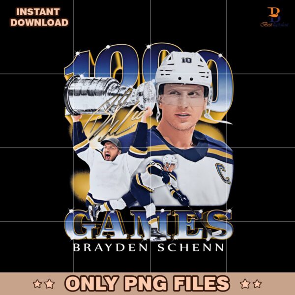 1000Th Game Brayden Schenn St Louis Blues PNG