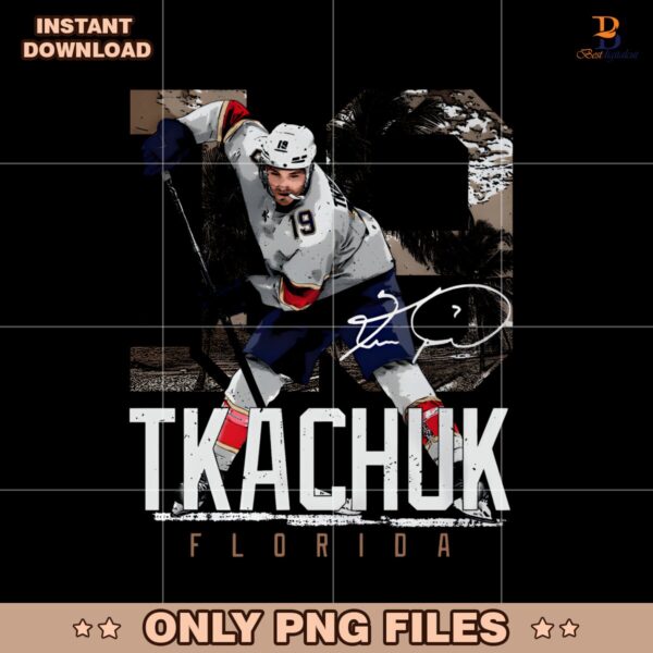 19 Tkachuk Florida Signature PNG