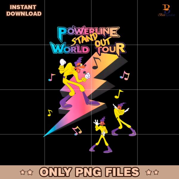 A Goofy Movie Powerline Stand Out World Tour PNG