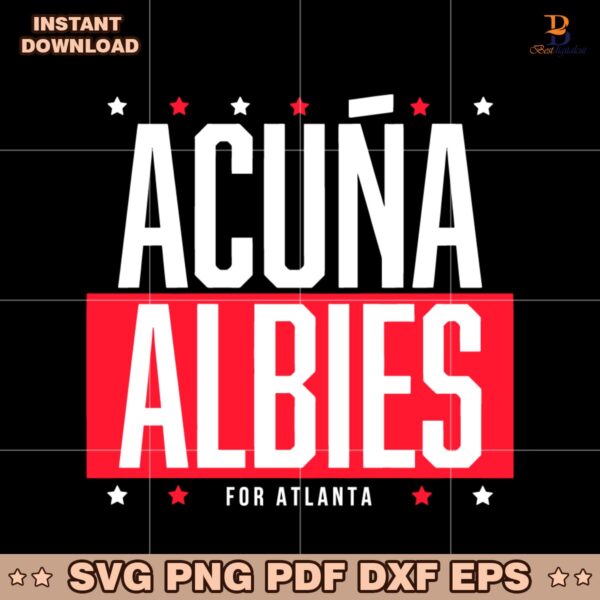 Acuna Albies For Atlanta Ronald Acuna Jr And Ozzie Albies SVG