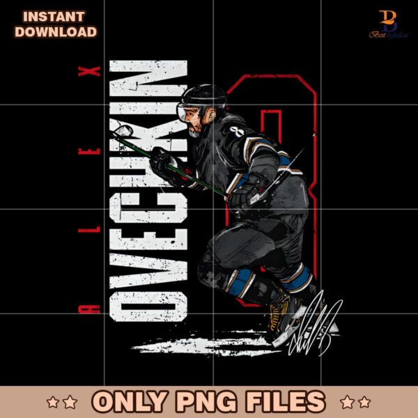 Alex Ovechkin 8 Washington Capitals Hockey Player PNG