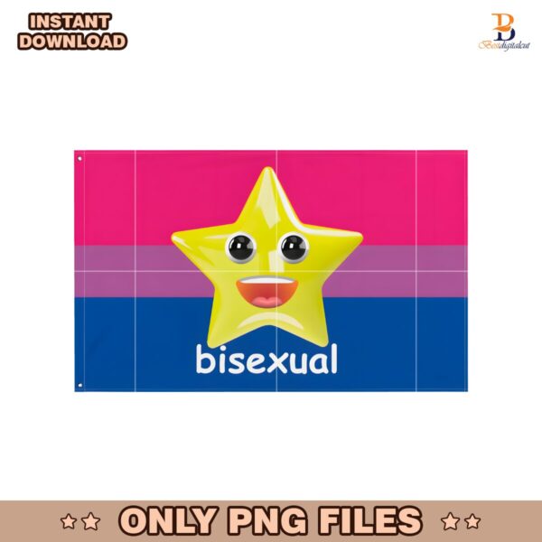 Bisexual Star Flag PNG