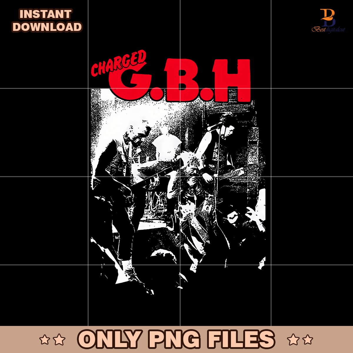 Black And White Live Concert Charged Black G B H Png