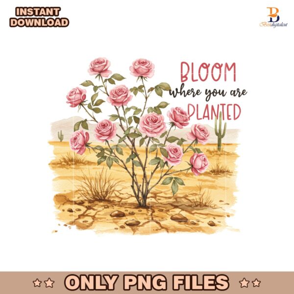 Bloom Where You Are Planted PNG