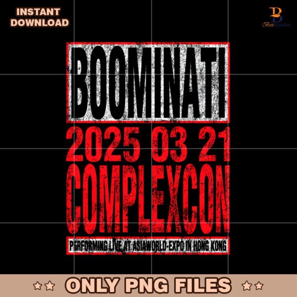 Boomminati 2025 03 21 Complexcon PNG