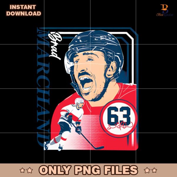 Brad Marchand Florida Collage Frame Florida Panthers PNG