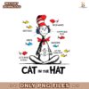 Cat In The Hat Red Fish Blue Fish Funny PNG