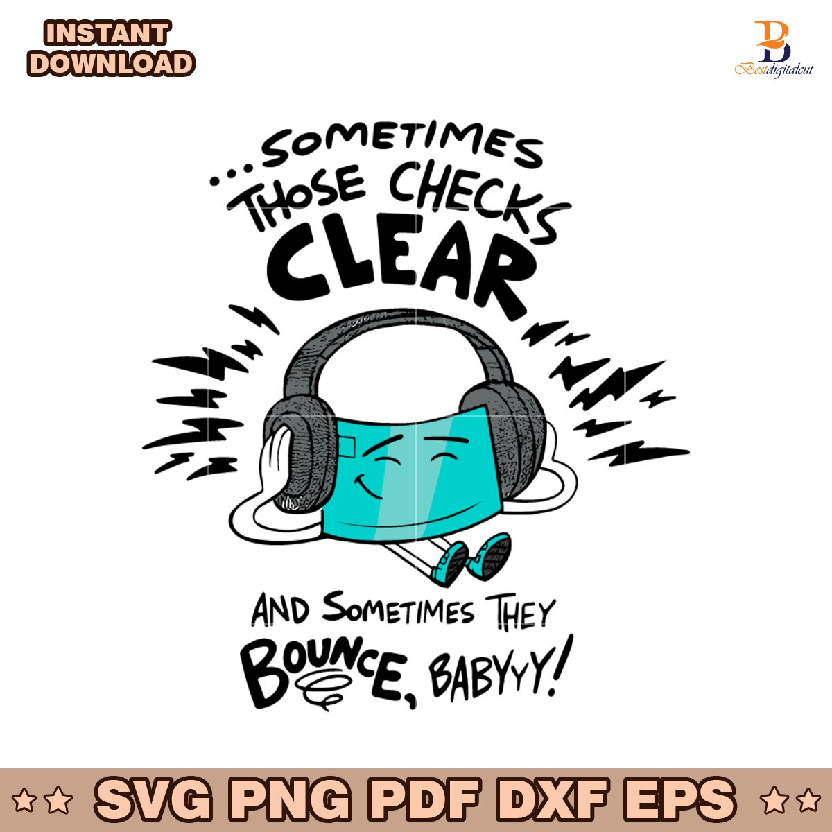 Check Vibes Only When Checks Bounce Babyy SVG