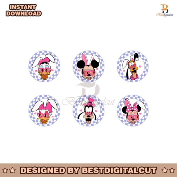 Checkered Bundle Disney Friends PNG