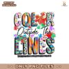Color Outside The Lines Autism Awareness Puzzle Piece Png