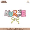 Colorful Floral Easter Nurse Coquette Bowl PNG