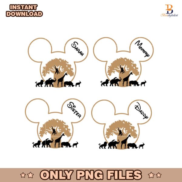 Custom Animal Kingdom Matching Disney Safari Png