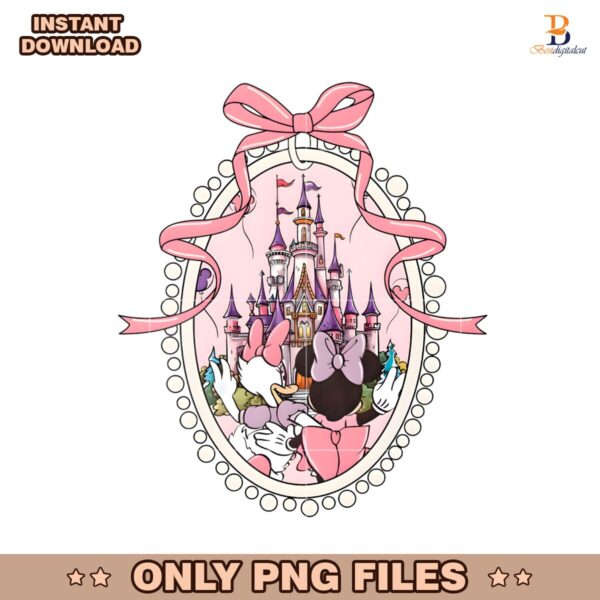 Disney Magic Mirror Coquette Bow Minnie And Daisy PNG