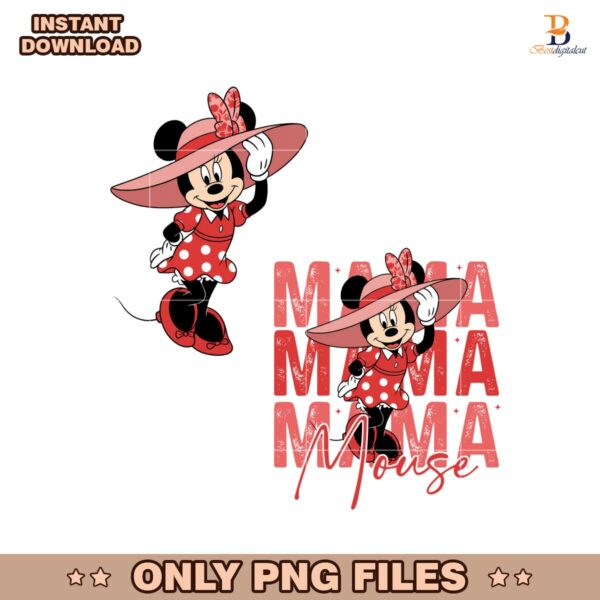 Disney Mama Mouse Cartoon Character PNG