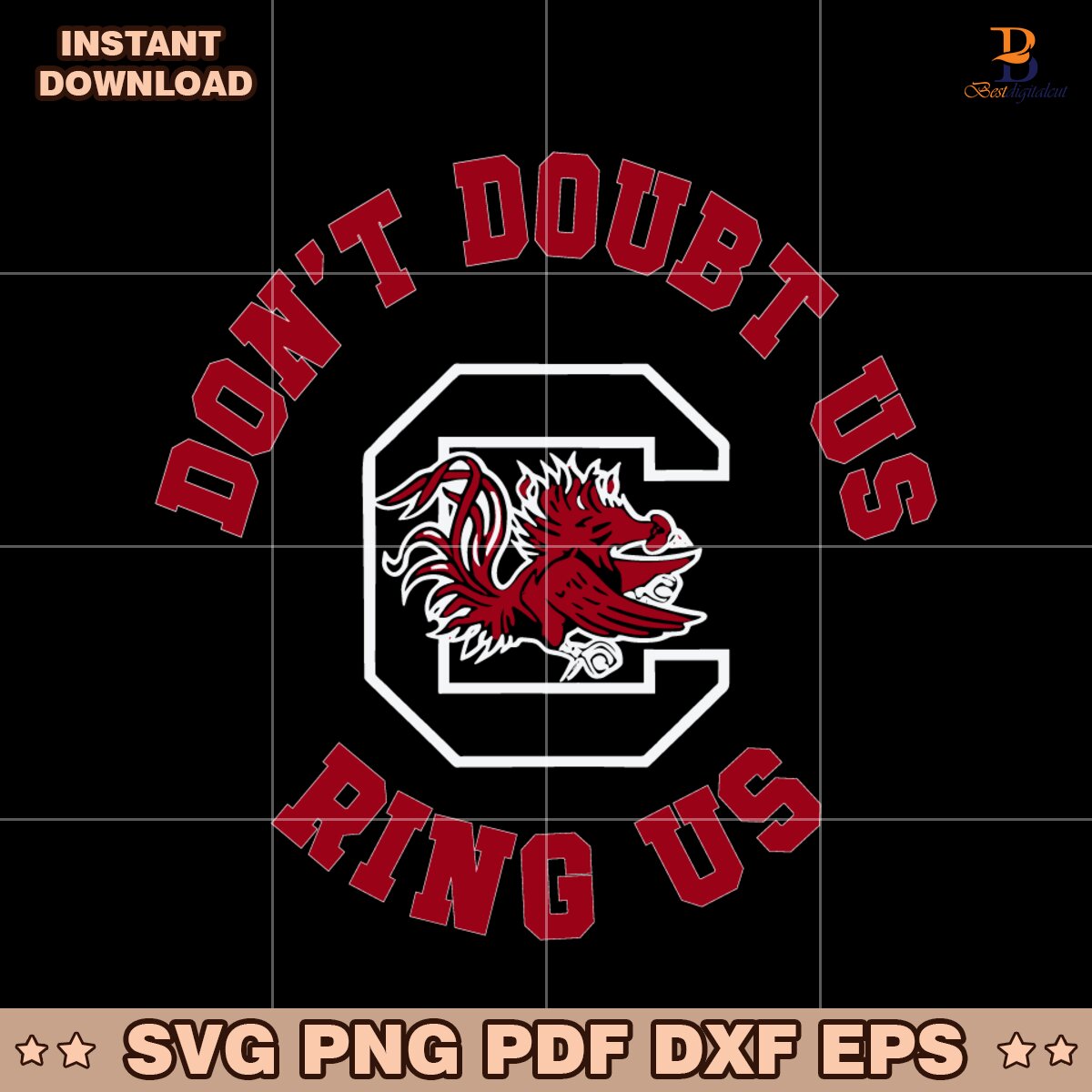 Dont Doubt Us Ring Us South Carolina Gamecocks Basketball SVG