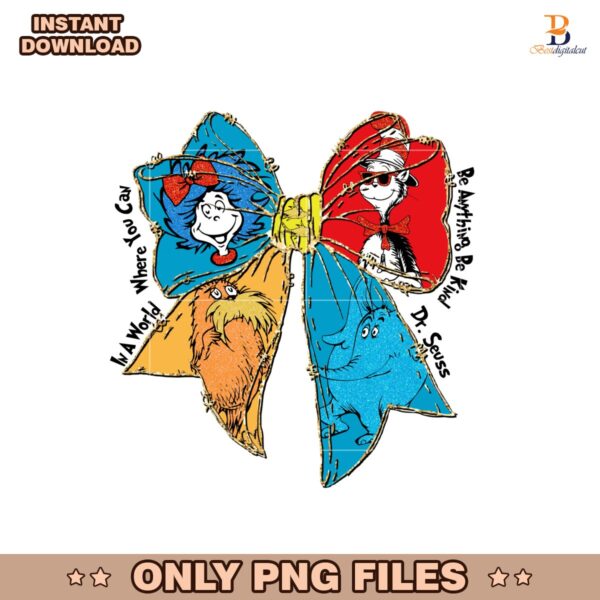 Dr Seuss Miss Thing Coquette Bow PNG