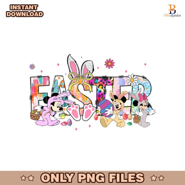 Easter Bunny Disney Friends Mickey Minnie PNG