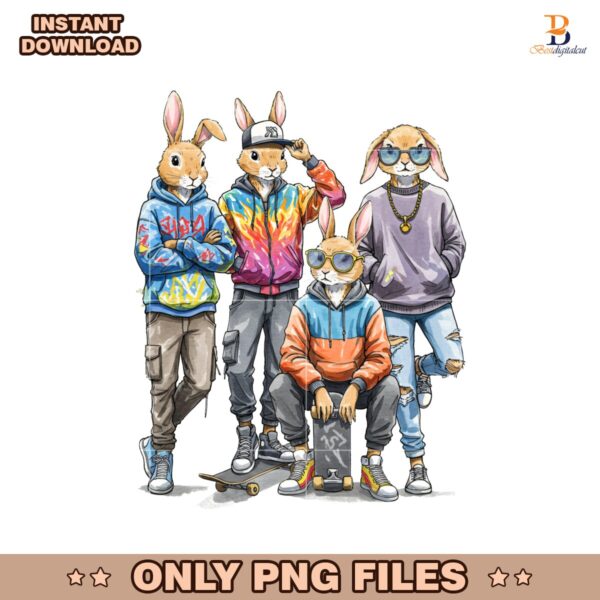 Easter Thug Life Happy Easter Bruh Bunny PNG