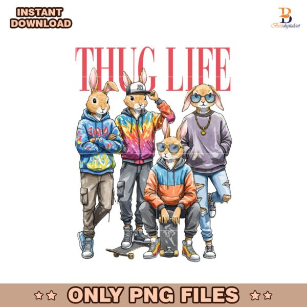 Easter Thug Life  Watercolor Easter PNG