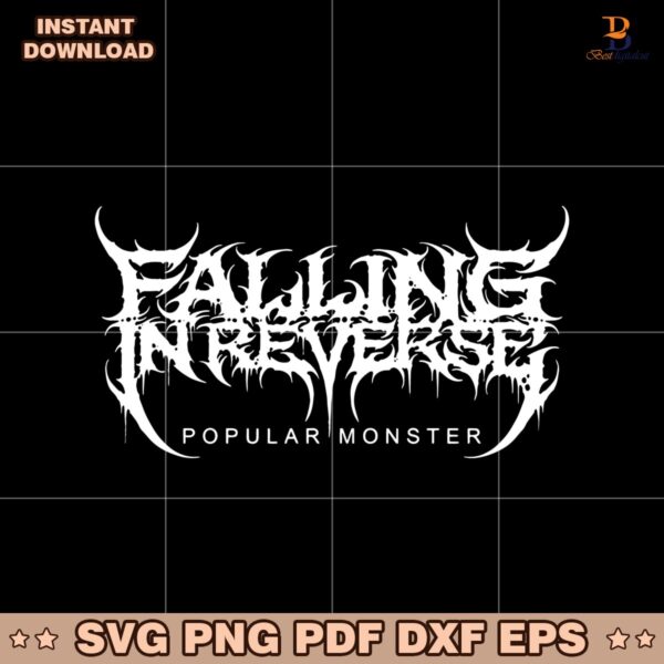 Falling In Reverse Popular Monster Rock Band Logo SVG