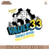 Fallout Greetings From Vault 33 Surface Never Vault Forever SVG