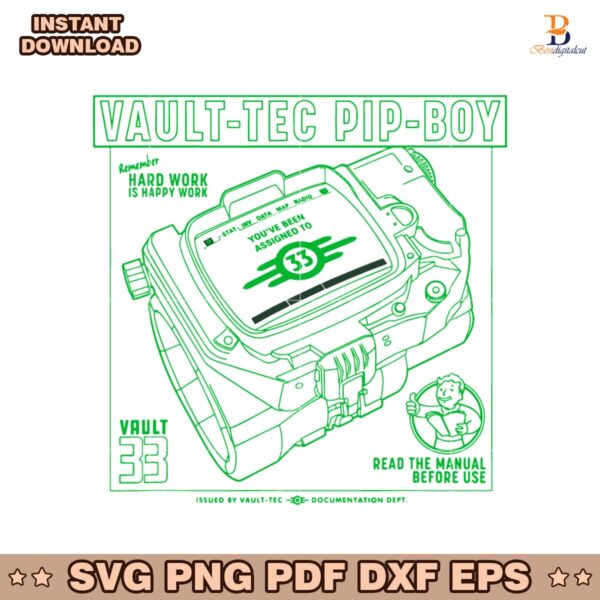 Fallout Vault Tec Pip Boy SVG
