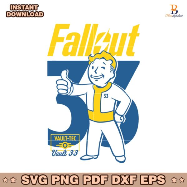 Fallout Vault Tec Vault 33 SVG