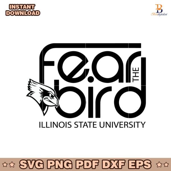 Fear The Bird Illinois State University Isu Logo SVG