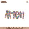 Floral Glitter Amen Preppy Easter Christian Png