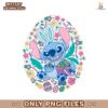 Floral Stitch Easter Bunny Easter Egg PNG