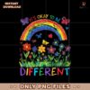 Flower Rainbow Its Okay To Be Different Crayon PNG