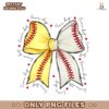 Game Day Baseball Mama Softball Coquette Bow Png
