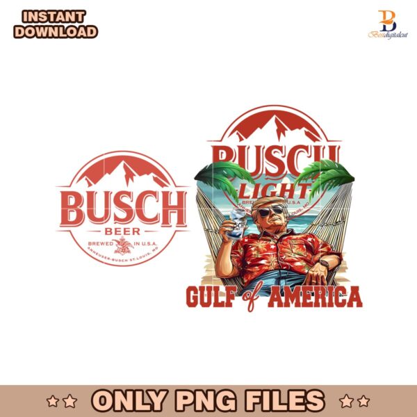 Gulf Of America Summer Busch Light Vintage 90s Png