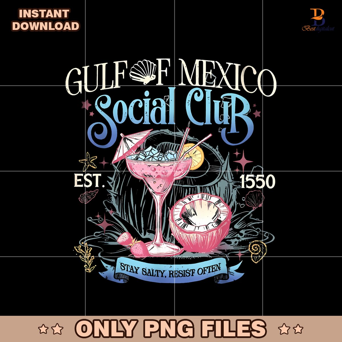 Gulf Of Mexico Social Club Since 1550 Beach Png