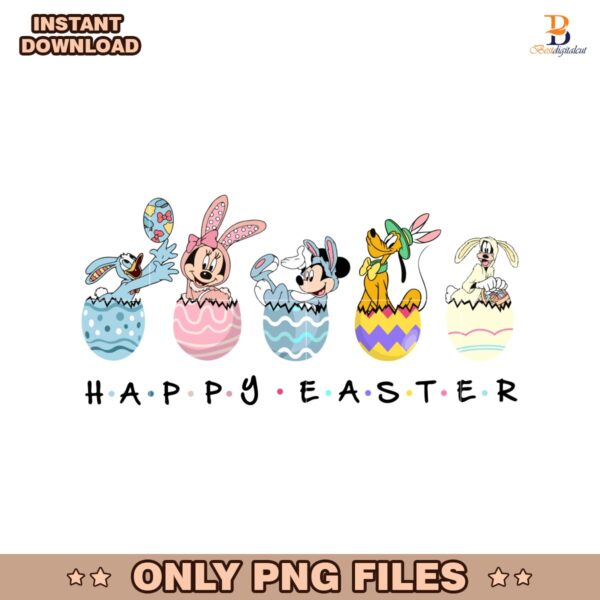 Happy Easter Egg Disney Friends PNG