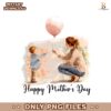 Happy Mothers Day Together Mom And Son  PNG