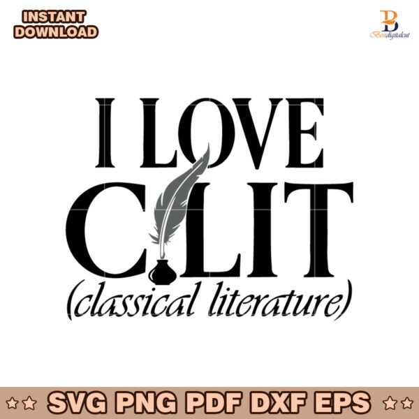 I Love C Lit Classical Literature SVG