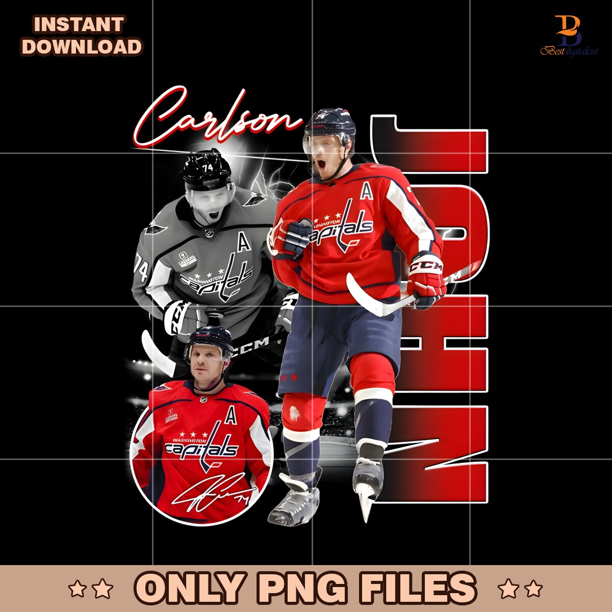 John Carlson Washington Capitals Nhl Players PNG