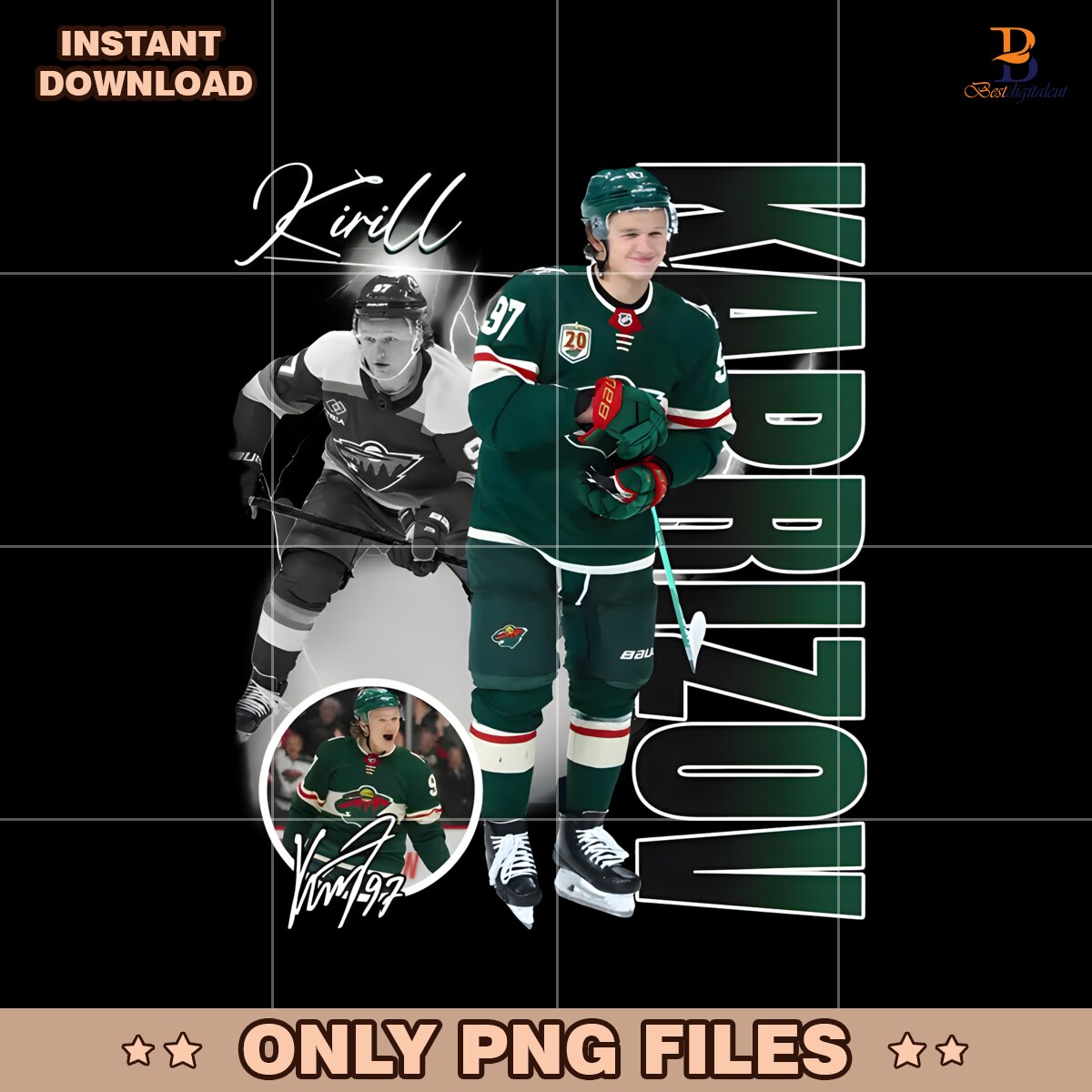 Kaprizov Kirill Minnesota Wild Nhl Players PNG