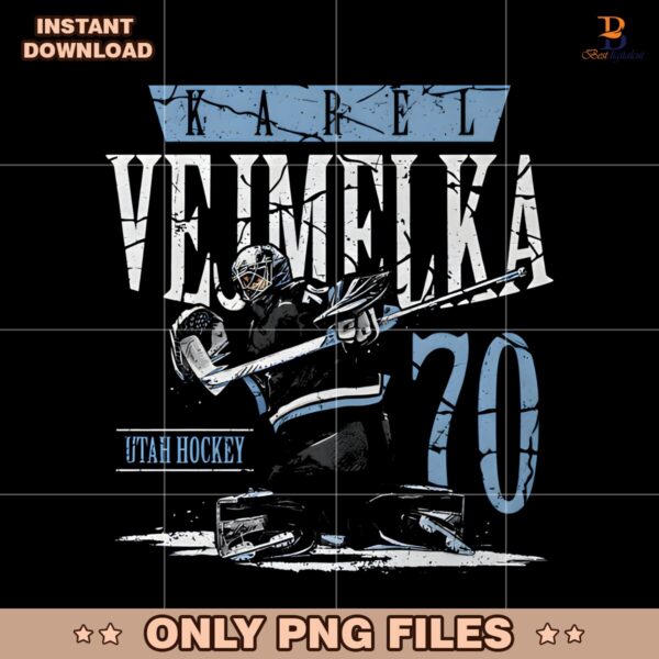 Karel Vejmelka 70 Utah Hockey Club Goaltender PNG